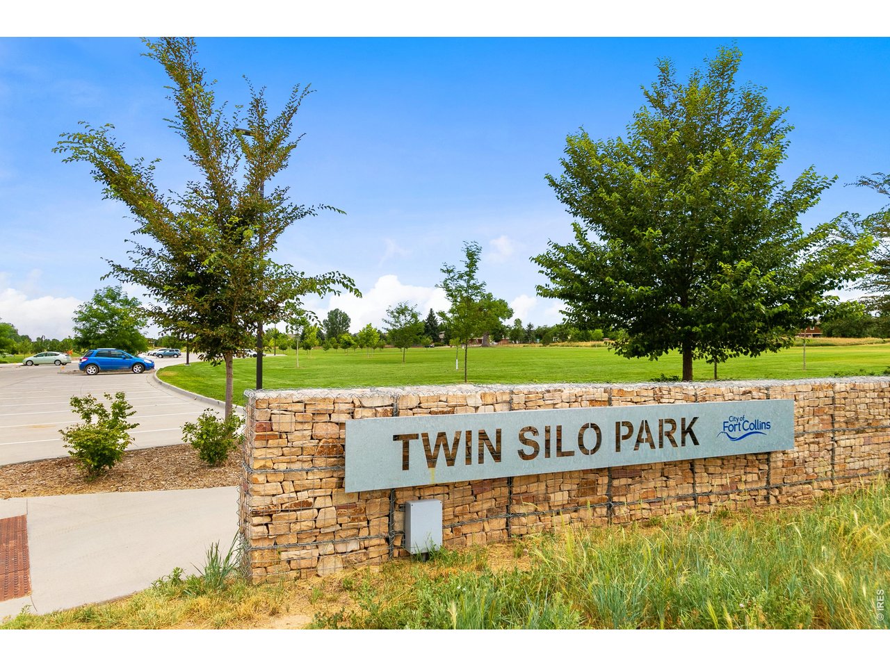 Twin Silo Park directly located next to the Birdwhistle Townhomes. 