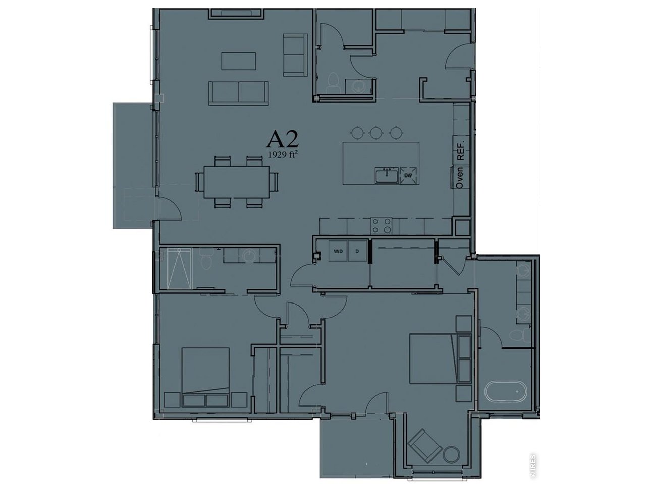 Unit 200 Floor Plan (A2)