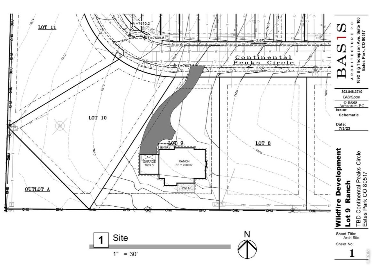 Position of the home on the lot.
