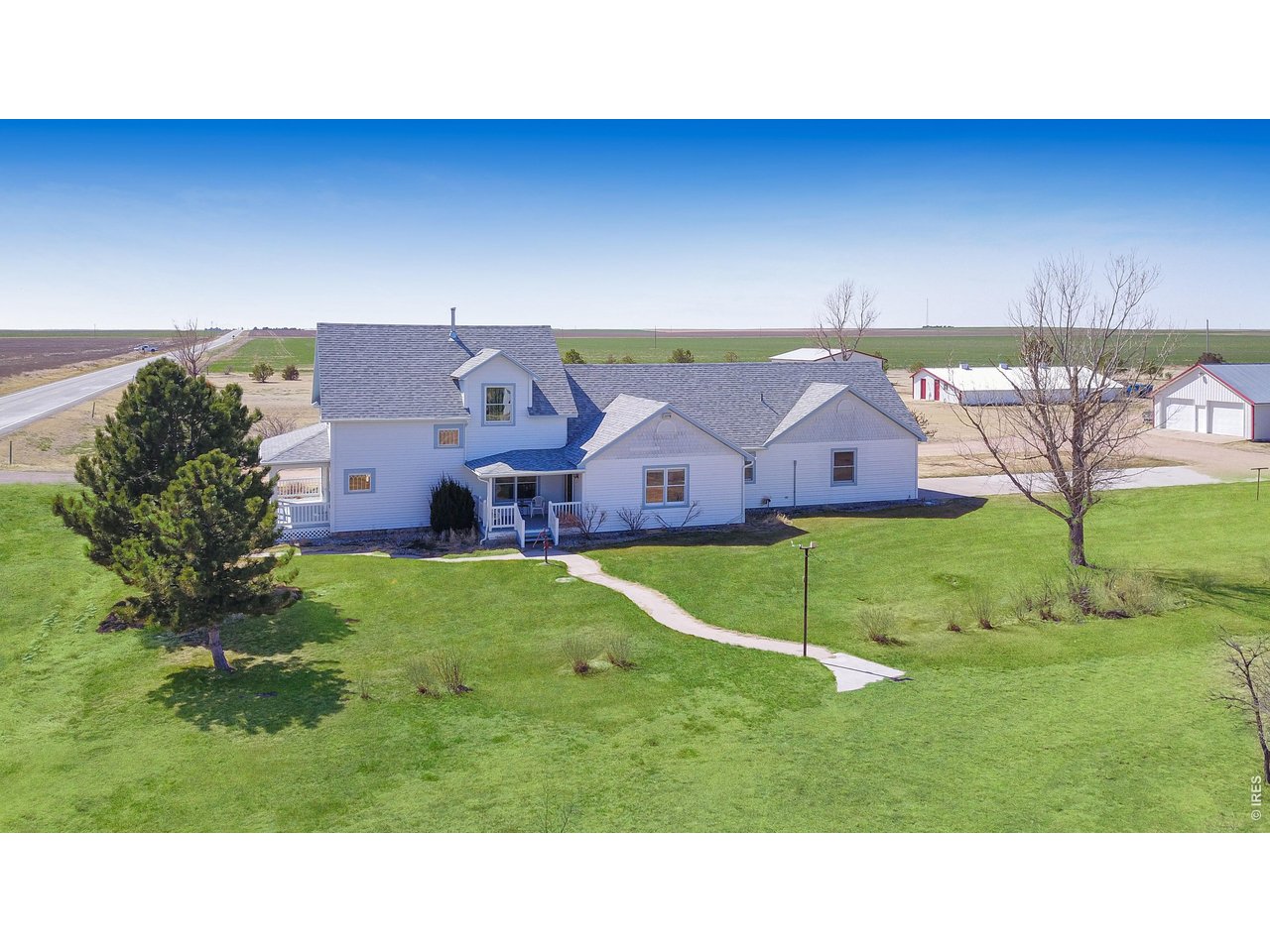 Property Photo 3 Aerial of home looking south