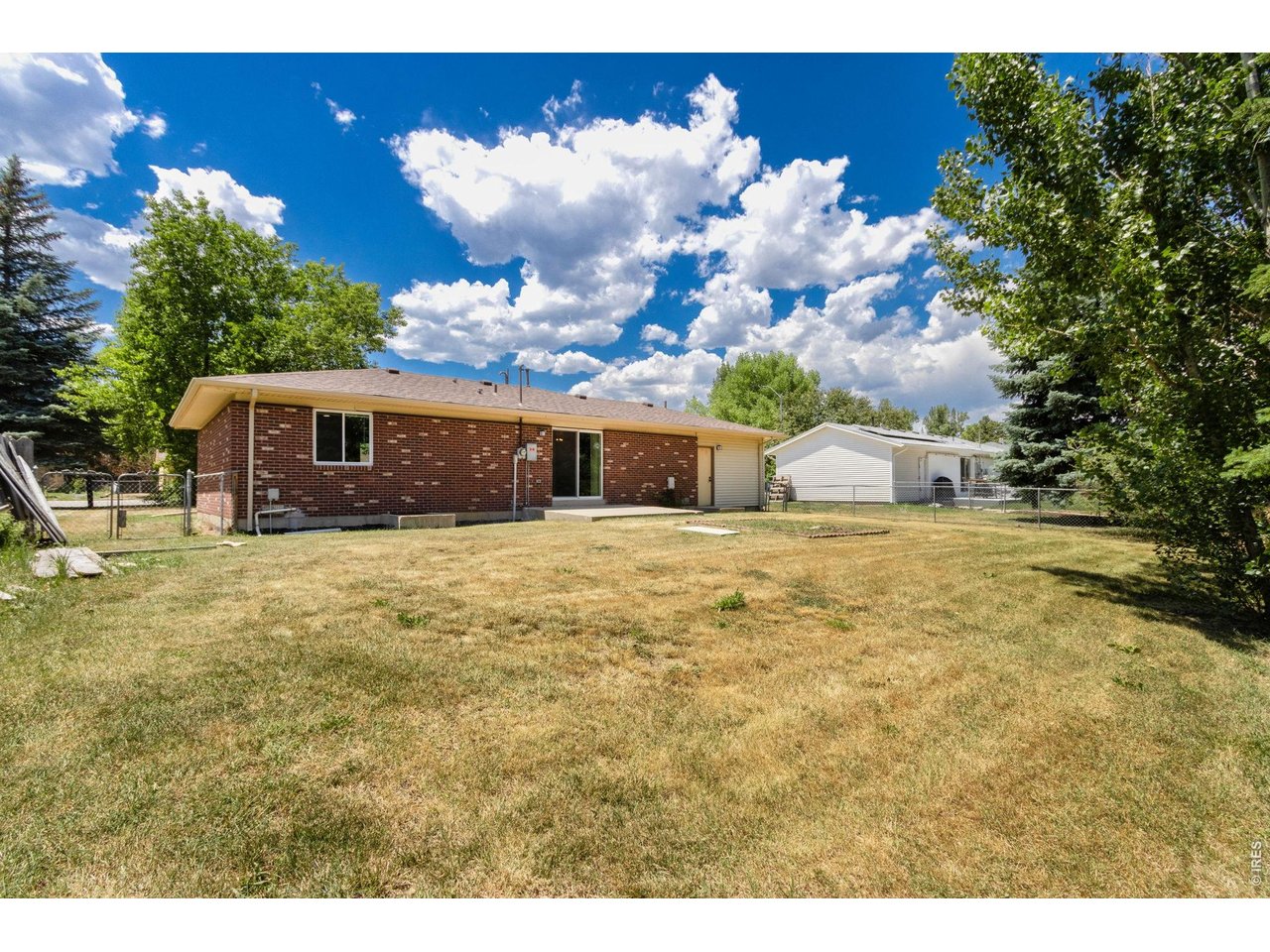 Lots of room in the backyard for pets, garden, etc