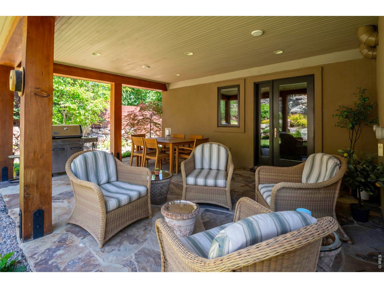 Covered back patio