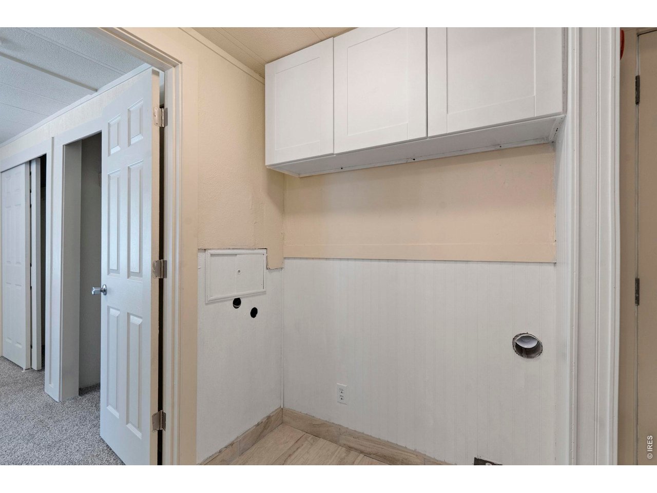 Spacious laundry center in the back of the home.