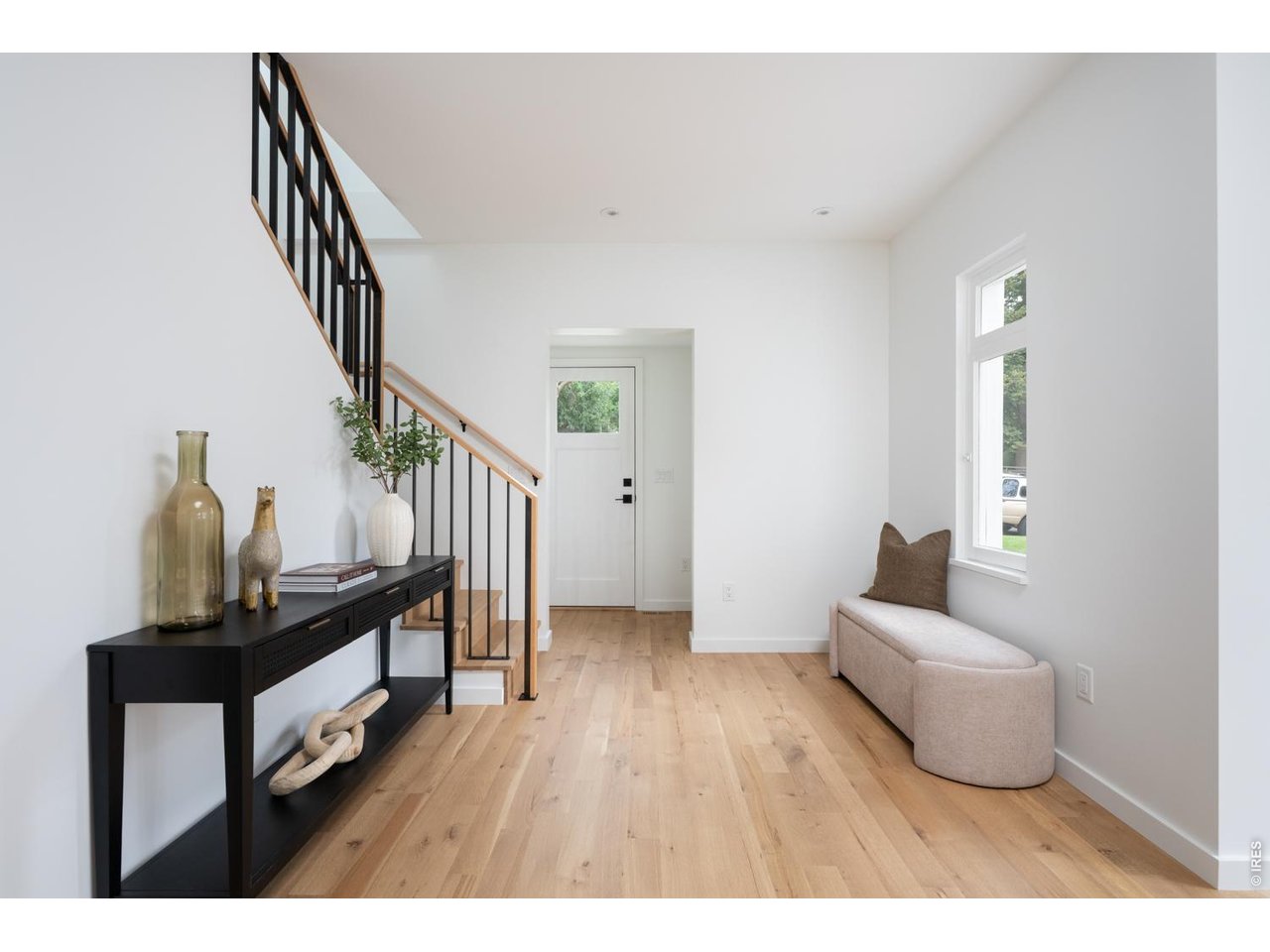 Enter the home through the gracious foyer with a spacious coat closet. 