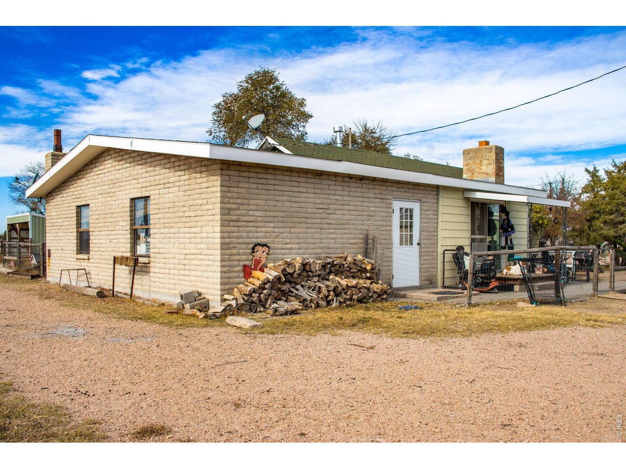 Rear of home