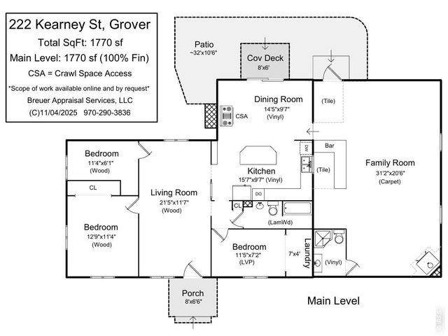 Property Photo 44 Main level floor plan