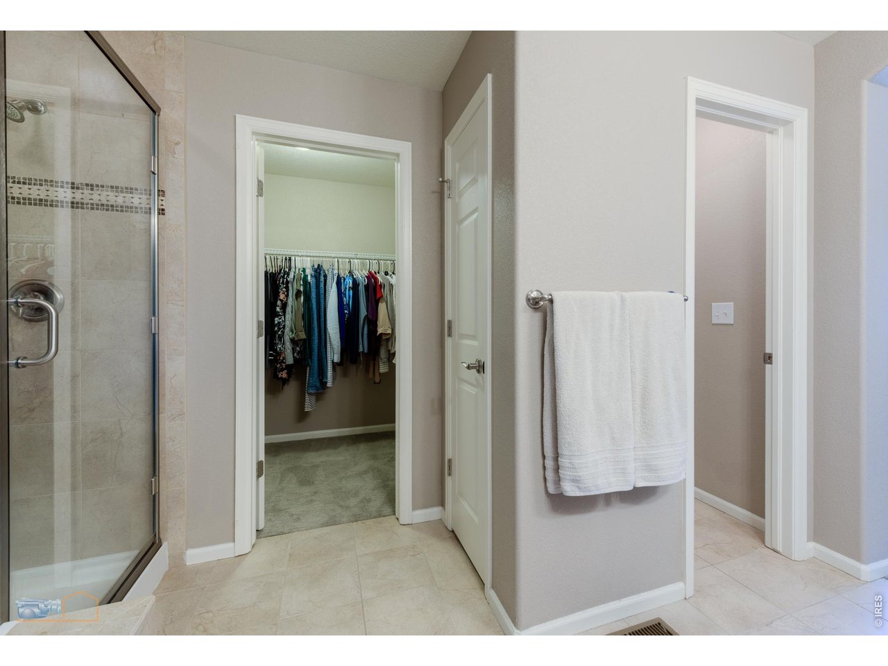 Primary Bedroom Features Two Clothes Closets