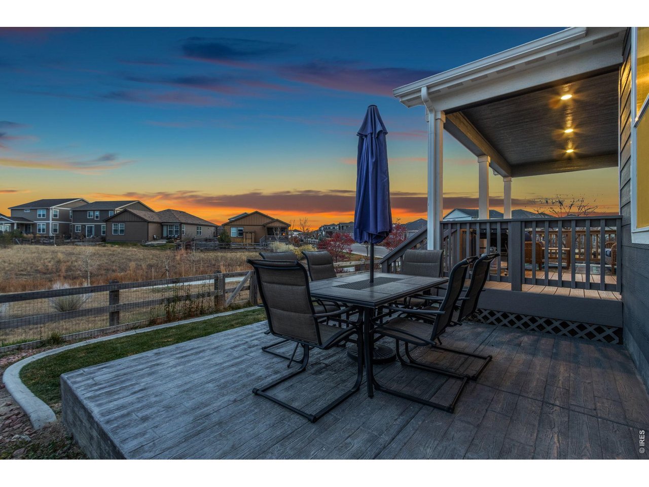 Stamped concrete patio for extra entertaining space