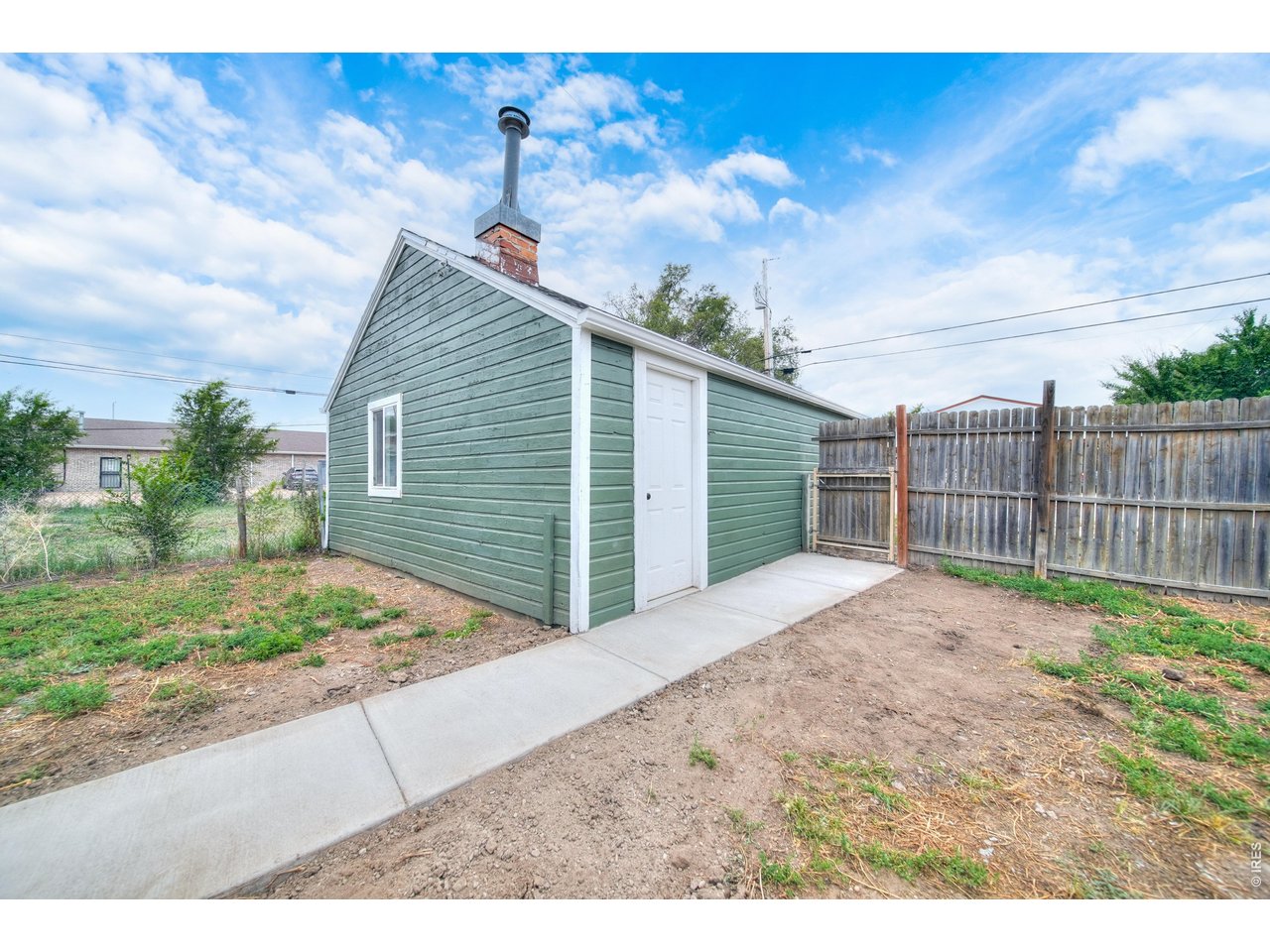 Detached garage with alley access