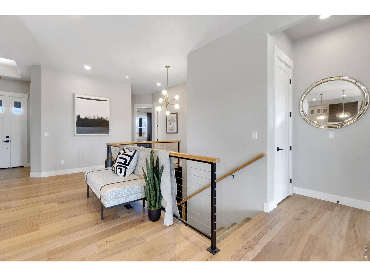 Welcoming Entry with Beautiful Engineered Hardwood Flooring