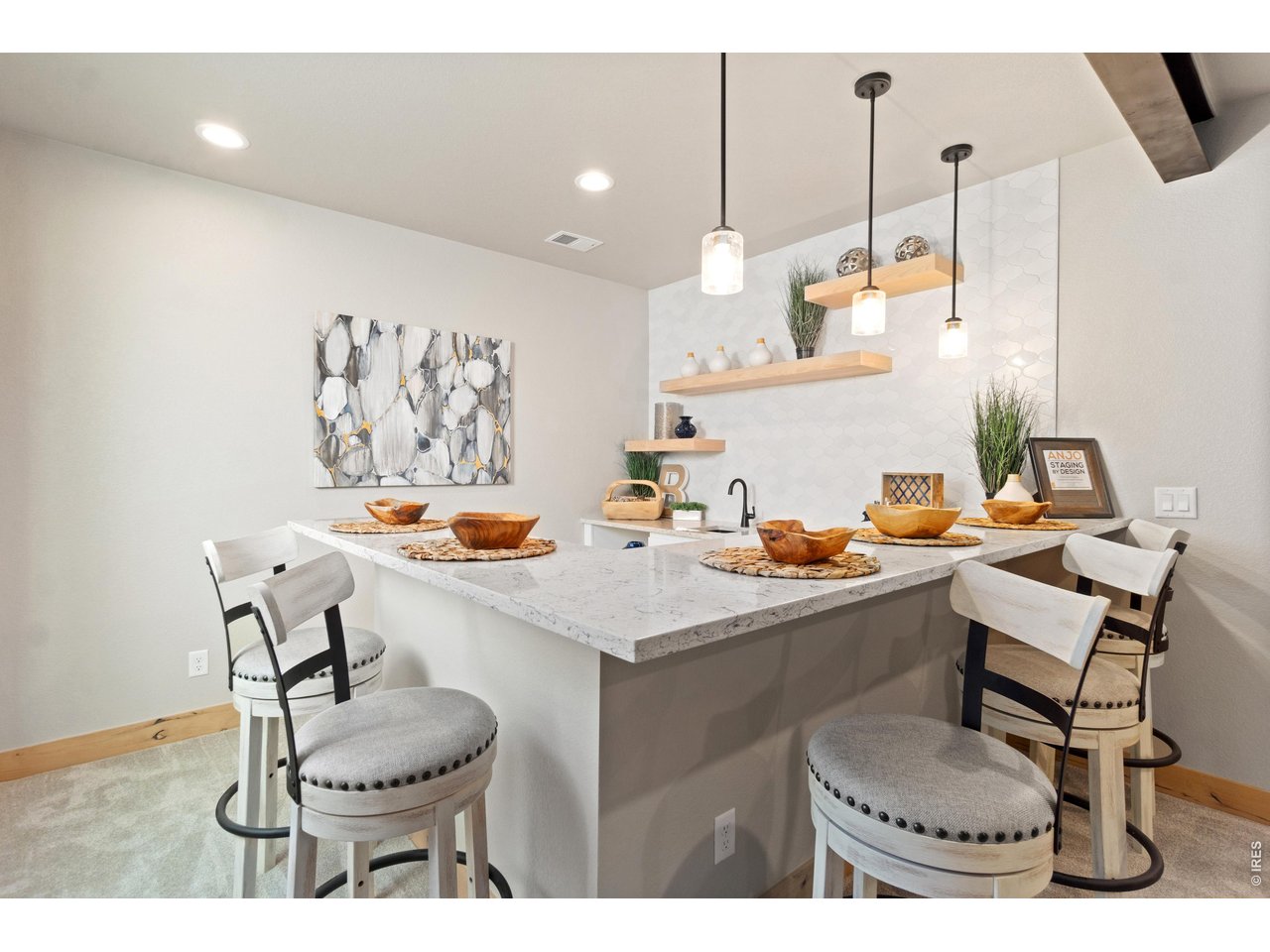 Wet Bar with Cabinets by Tharp!