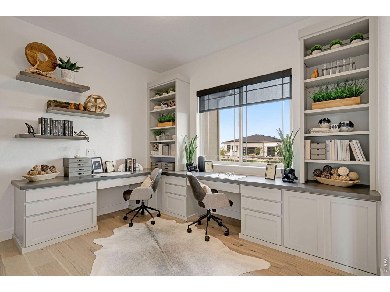 Main Floor Office with Custom Built-ins