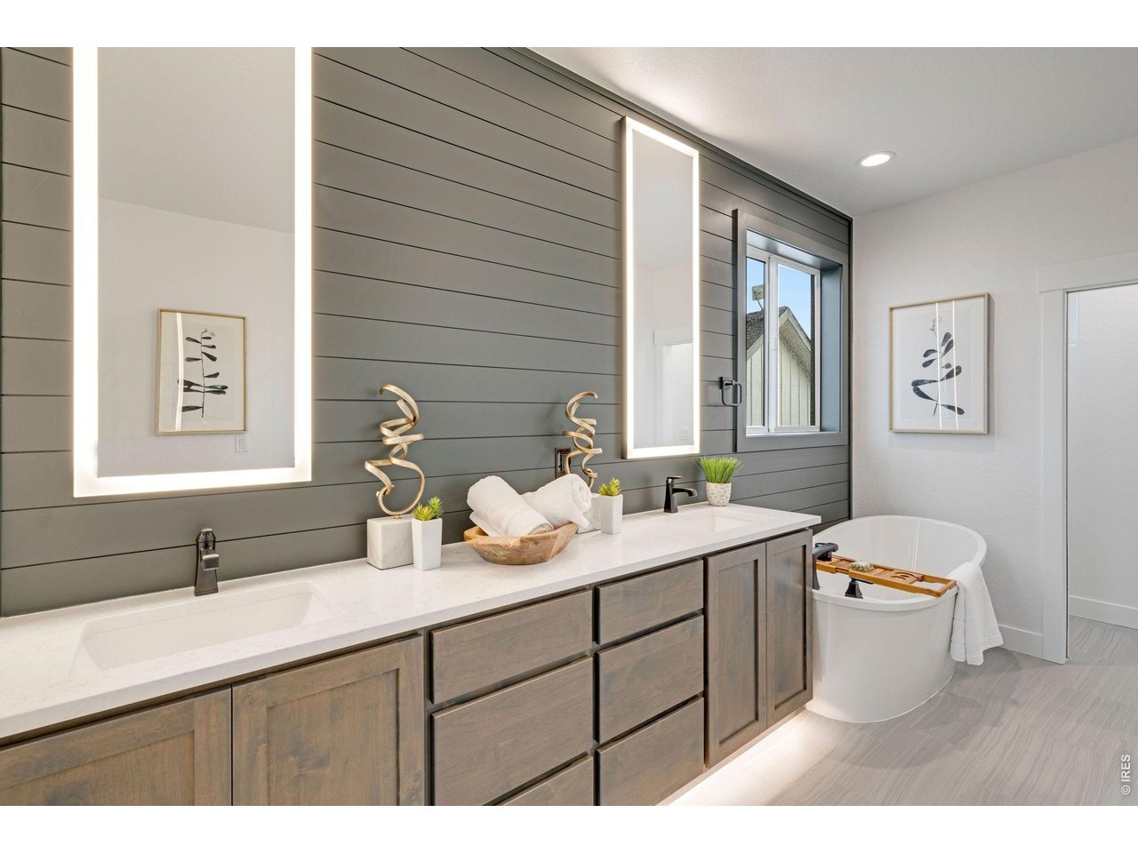 Dual Sinks and Lighted Mirrors