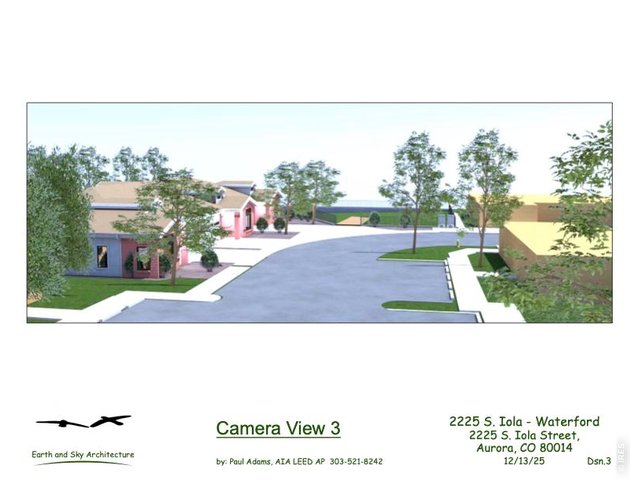 Property Photo 8 3-D Rendering From End of Cul-De-Sac. New Projected Development is on the Left. 