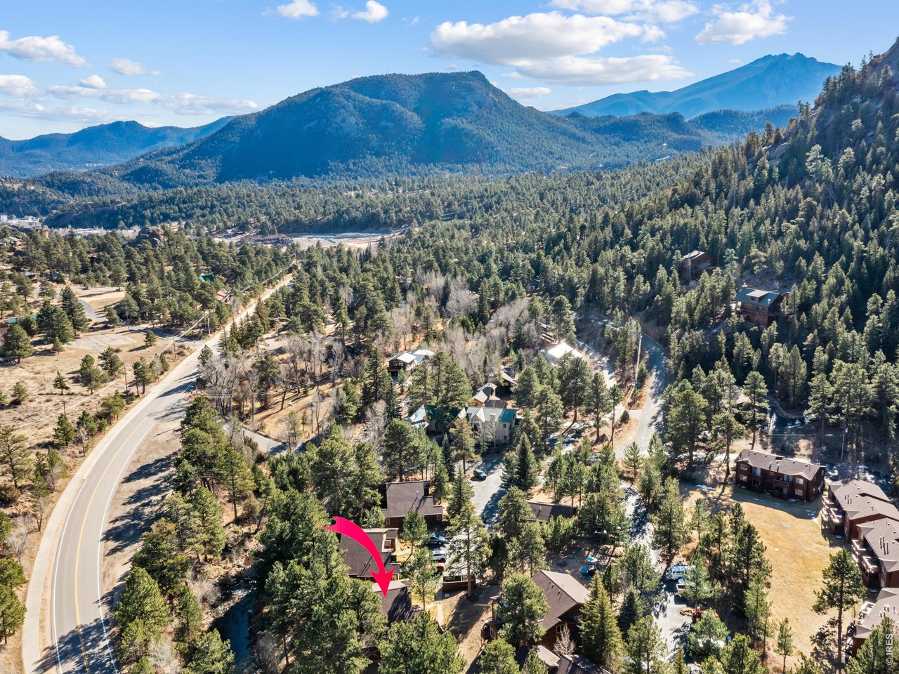 Just off the hike & bike trail into town or RMNP