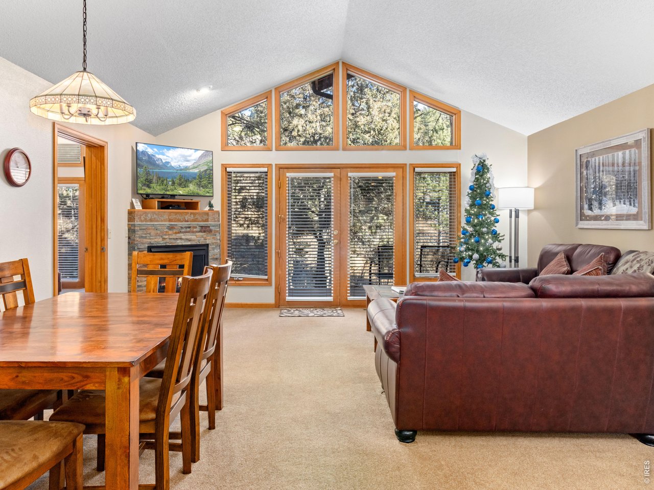 Wall of windows & French doors