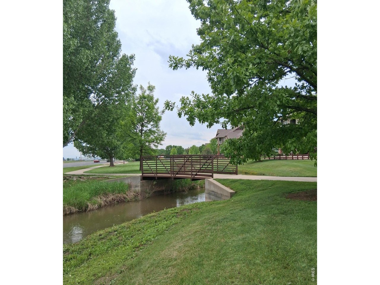 Walk paths adjacent to community.