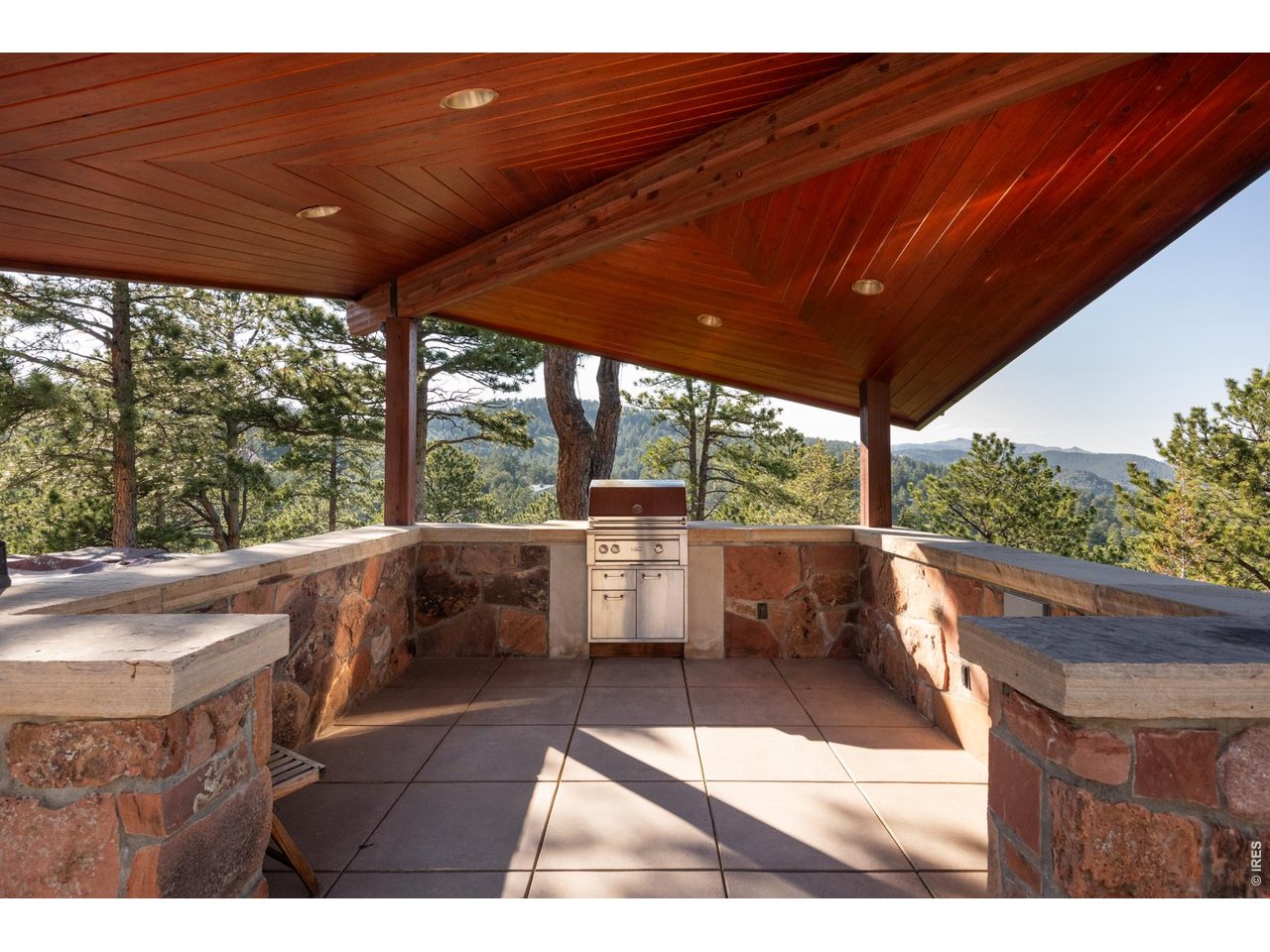 Outdoor gas grill for entertaining