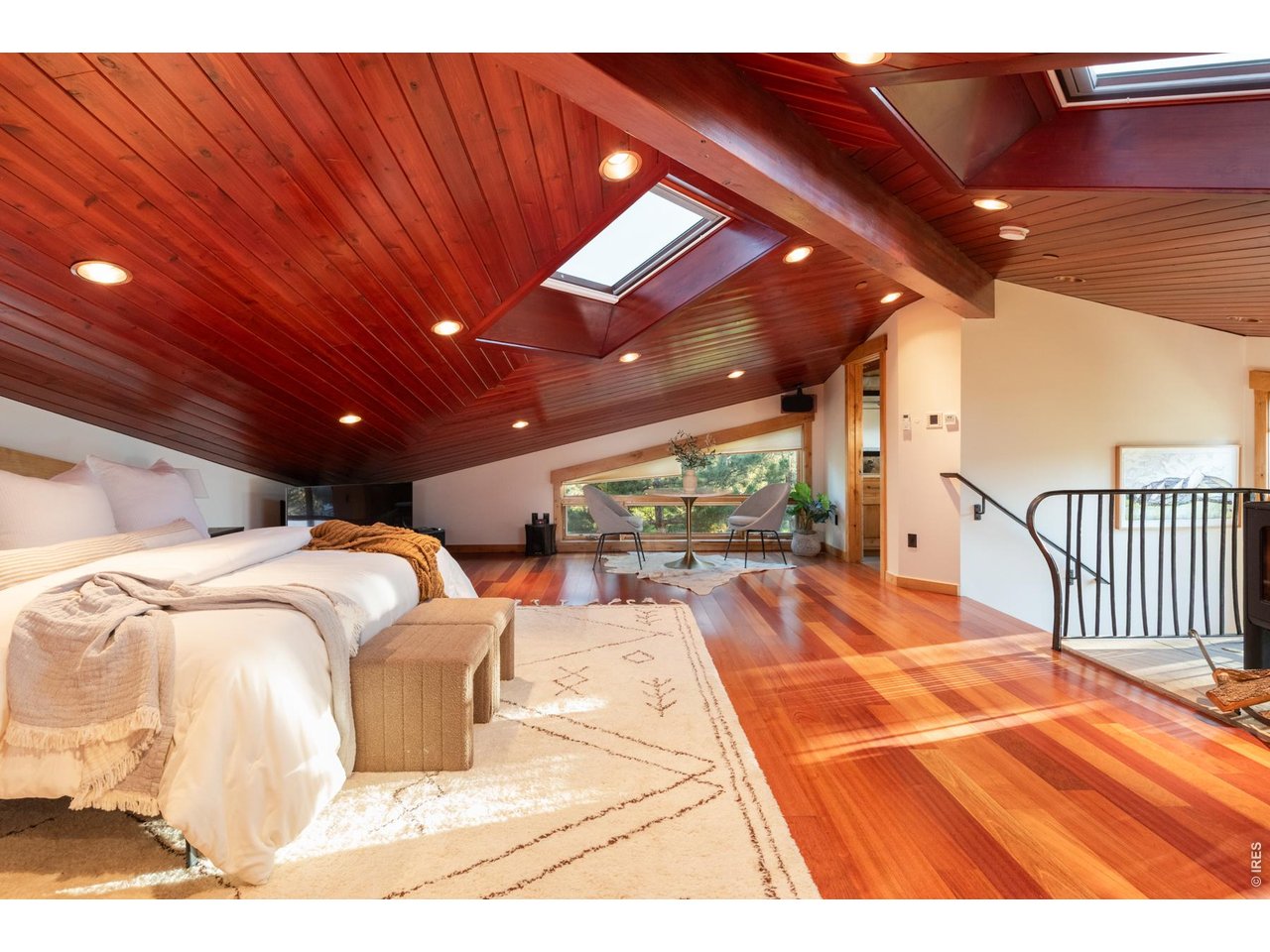 Skylights and dining space