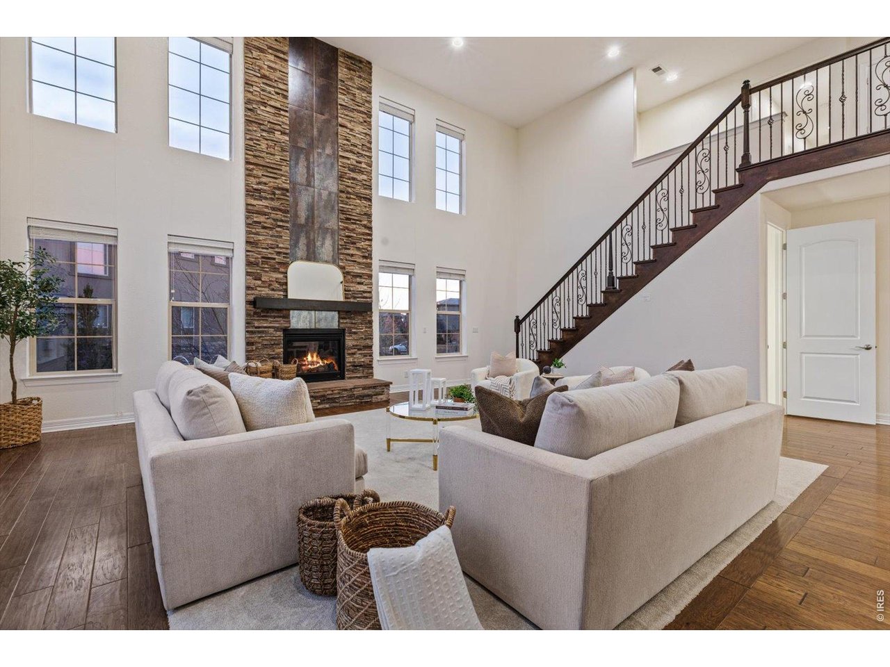 2nd staircase living room
