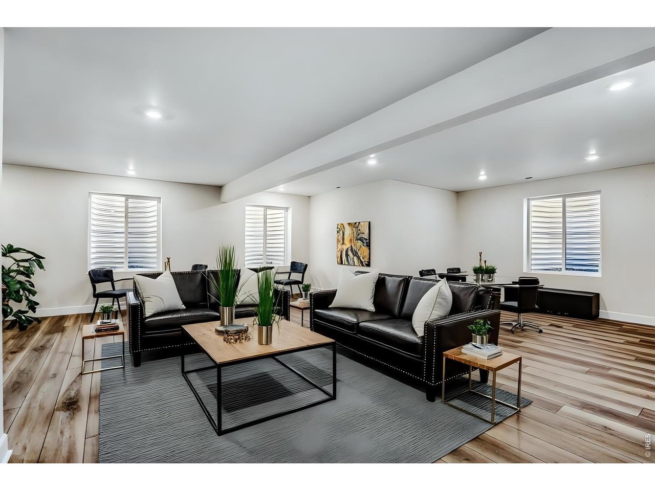 Finished Family/Rec Room Basement (Virtually Staged) 