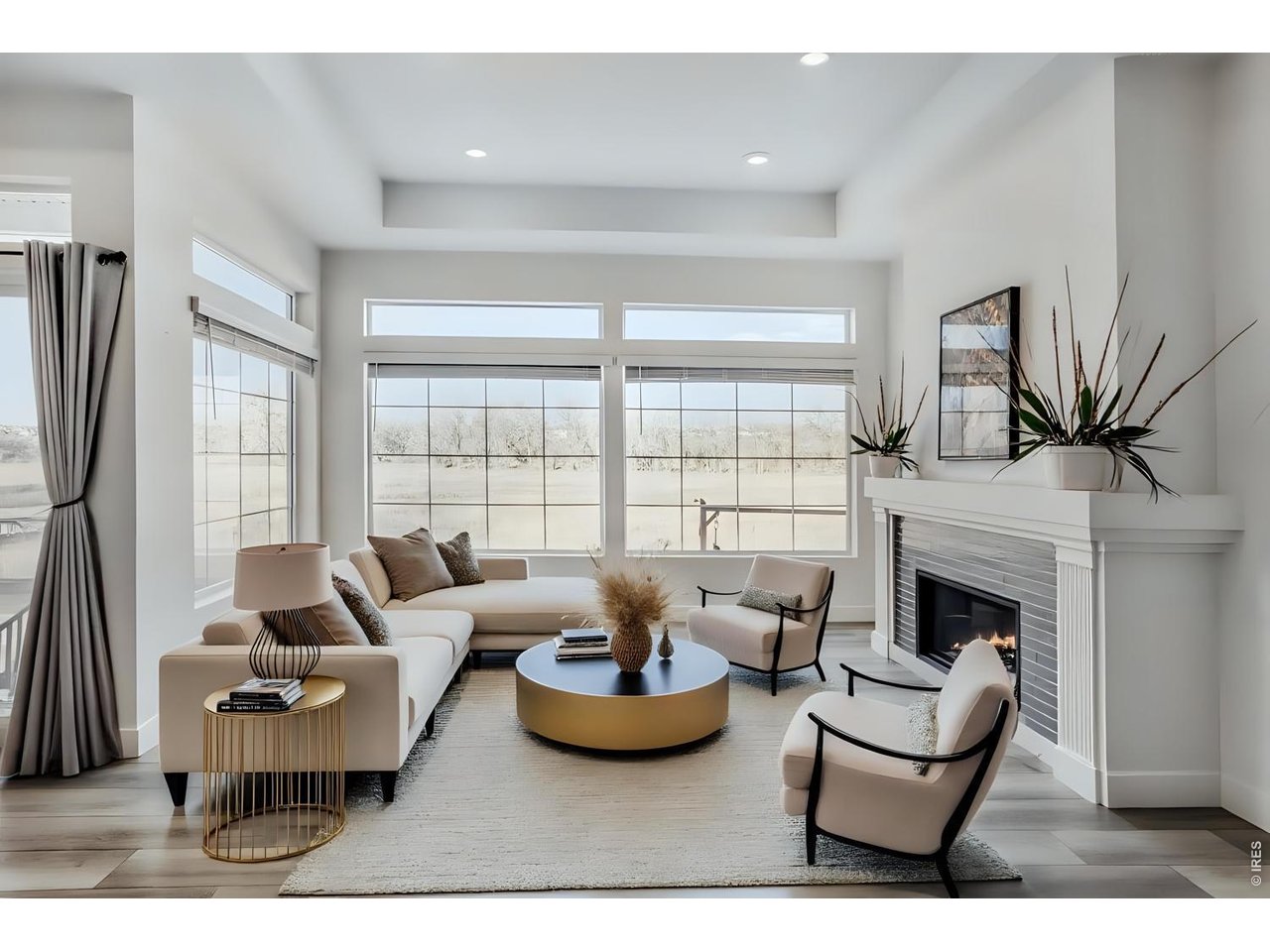 Living Room with Views to Open Space (Virtually Staged) 