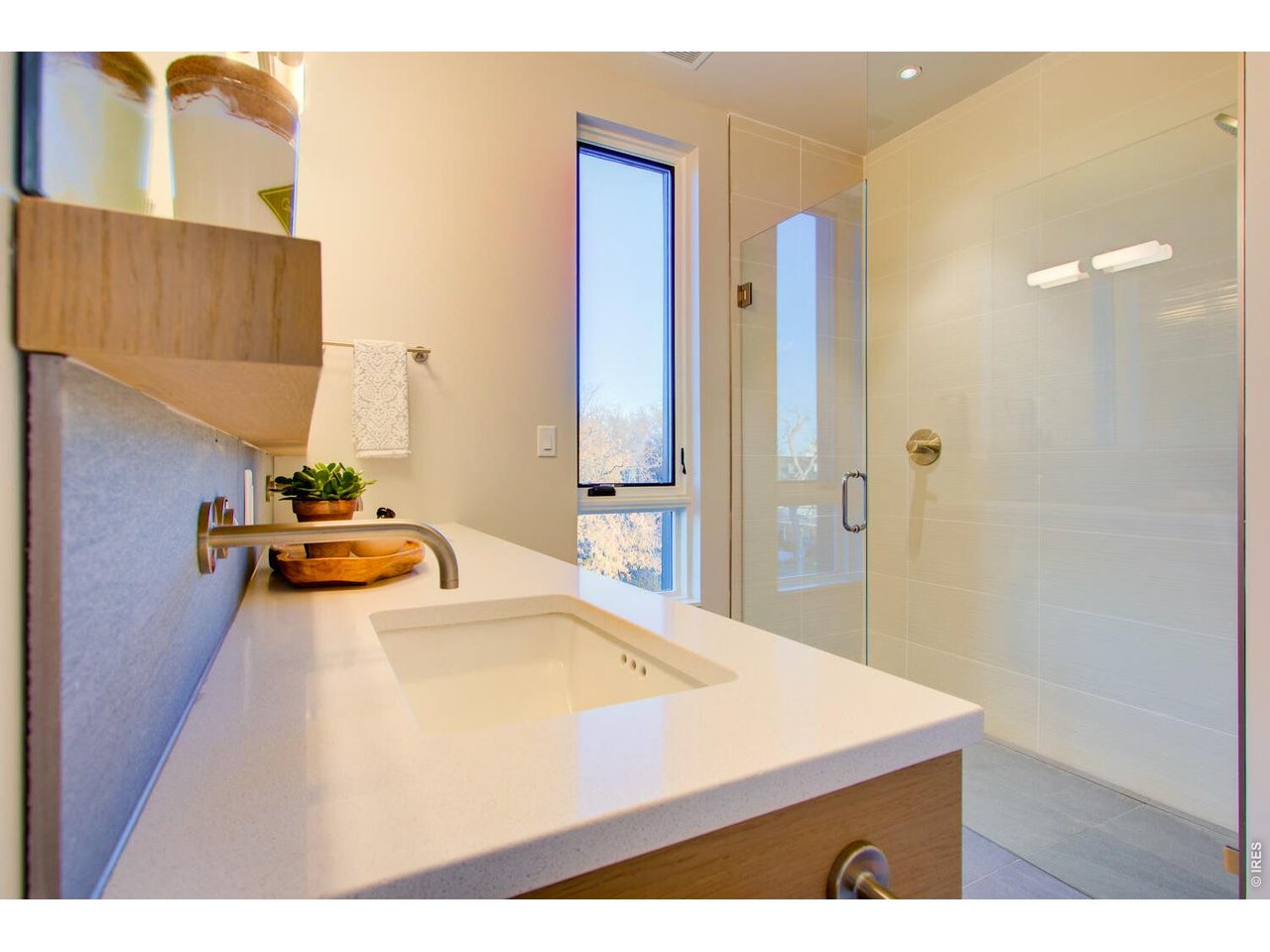 Primary Bathroom Suite, oversized shower, Quartz countertops, *Similar floor plan, finishes and feel at L'Avenir! (Picture is not of the actual build)