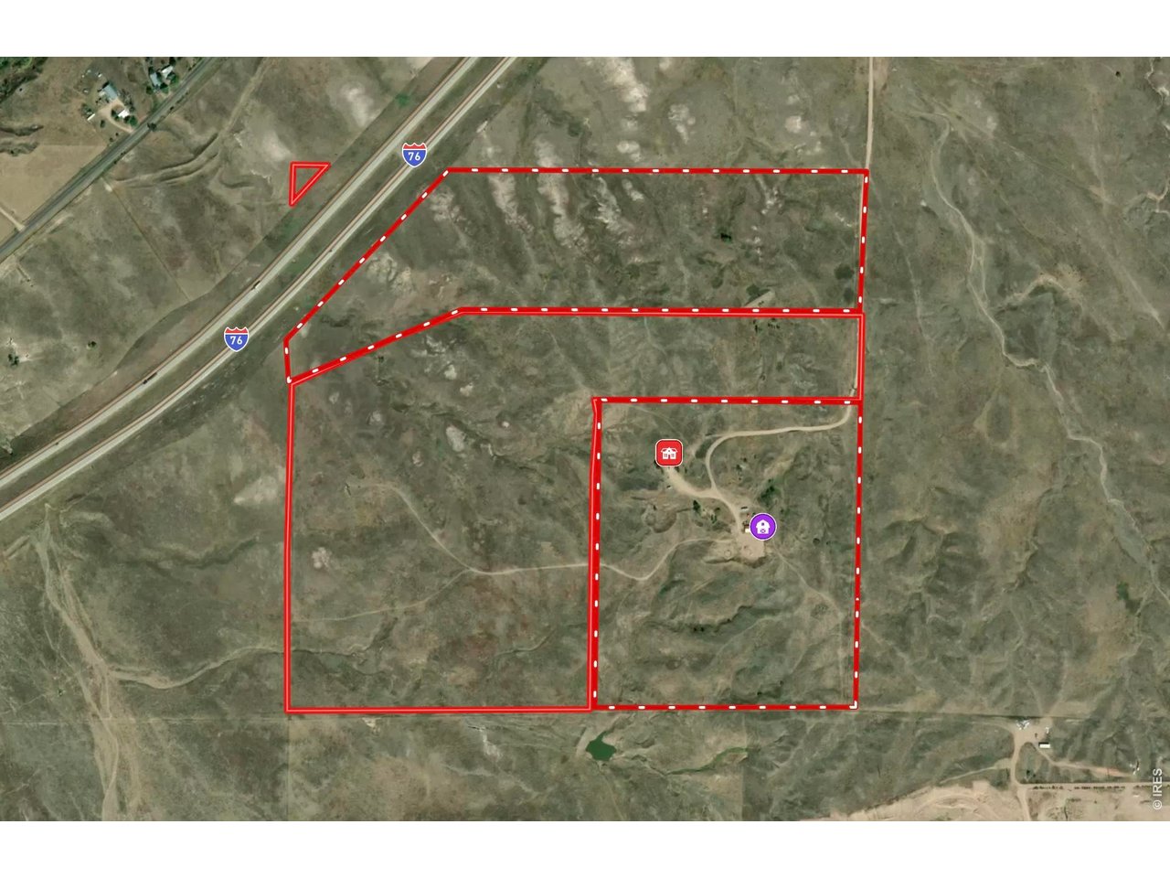 Example of one way to divide the property.