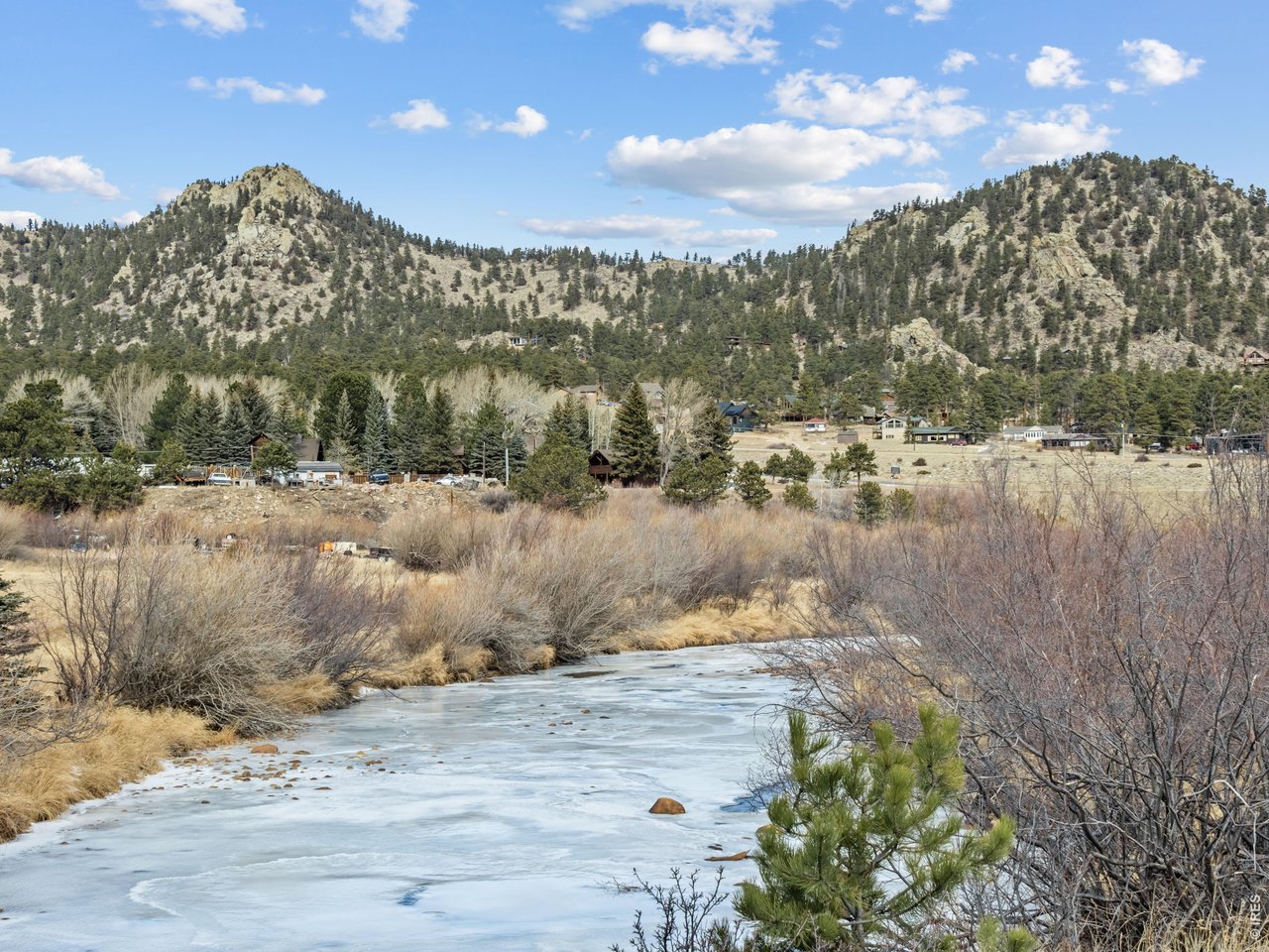 Views Down Stream-Try Ice Skating in the Winter and Fishing in the Summer