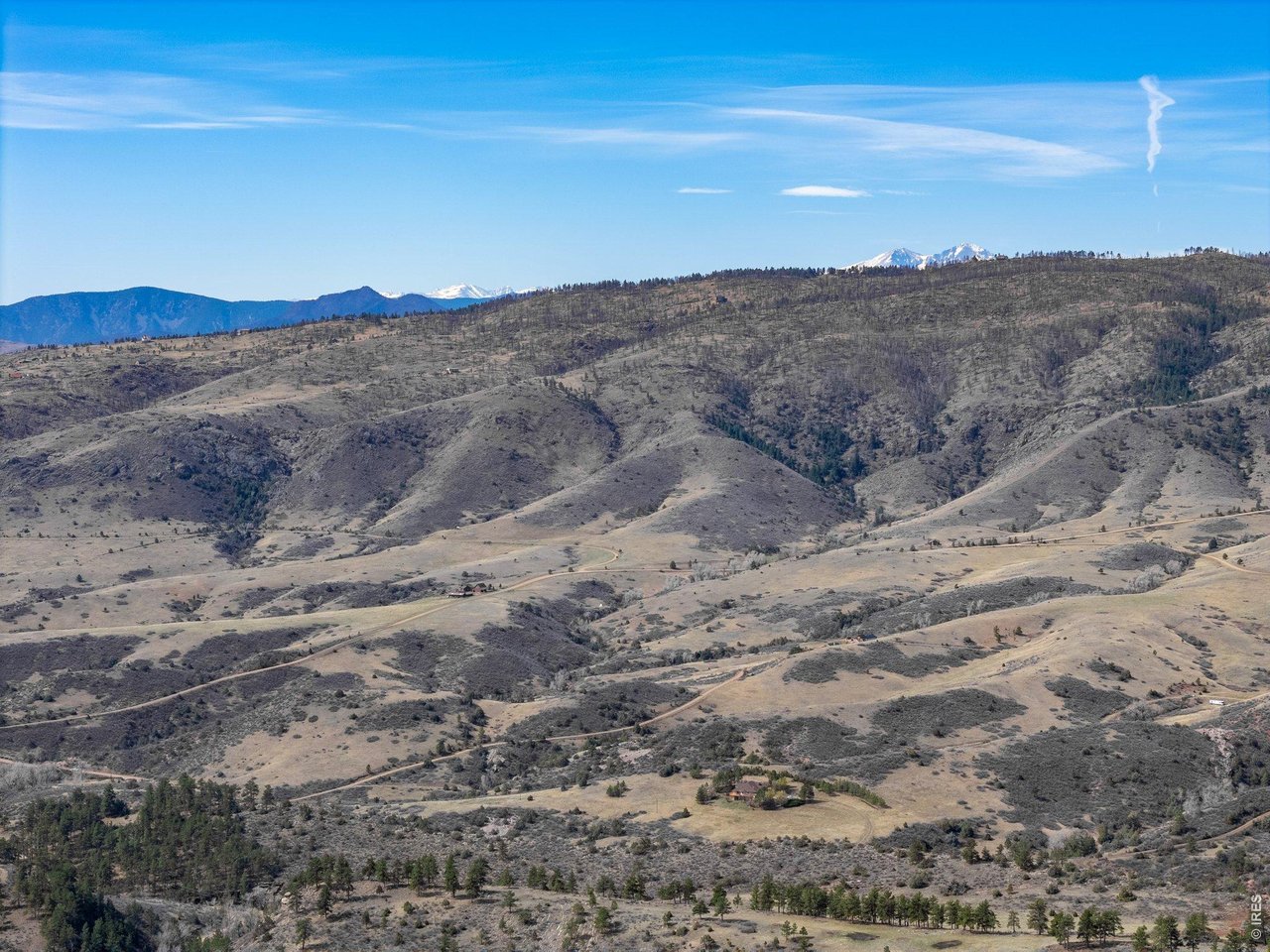 Peek a boo views over to Longs Peak and Meeker Mountain in Rocky Mountain National Park.