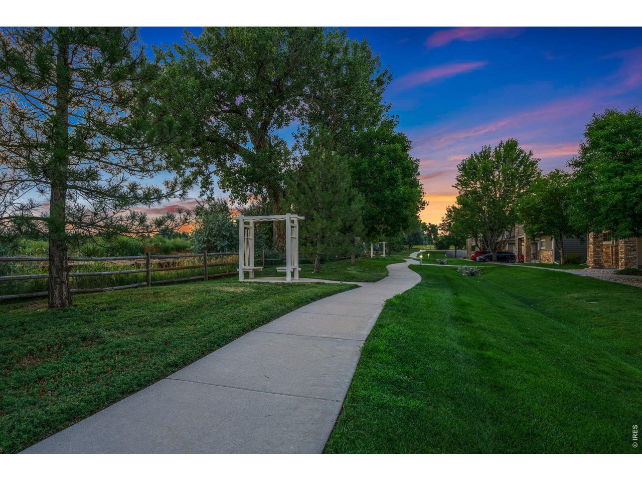 Well-maintained community grounds.