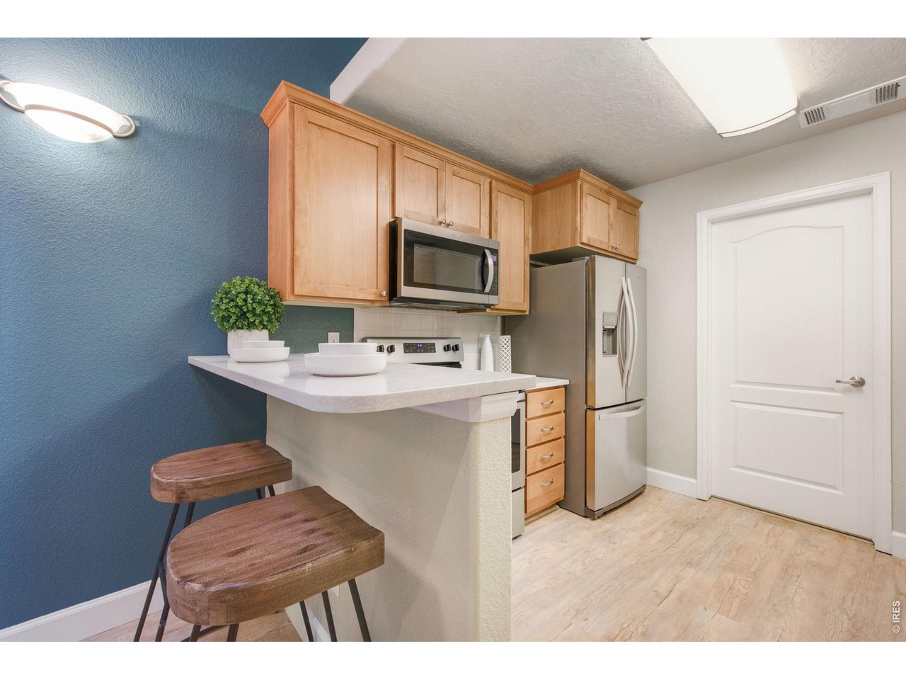 Spacious kitchen with quartz countertops