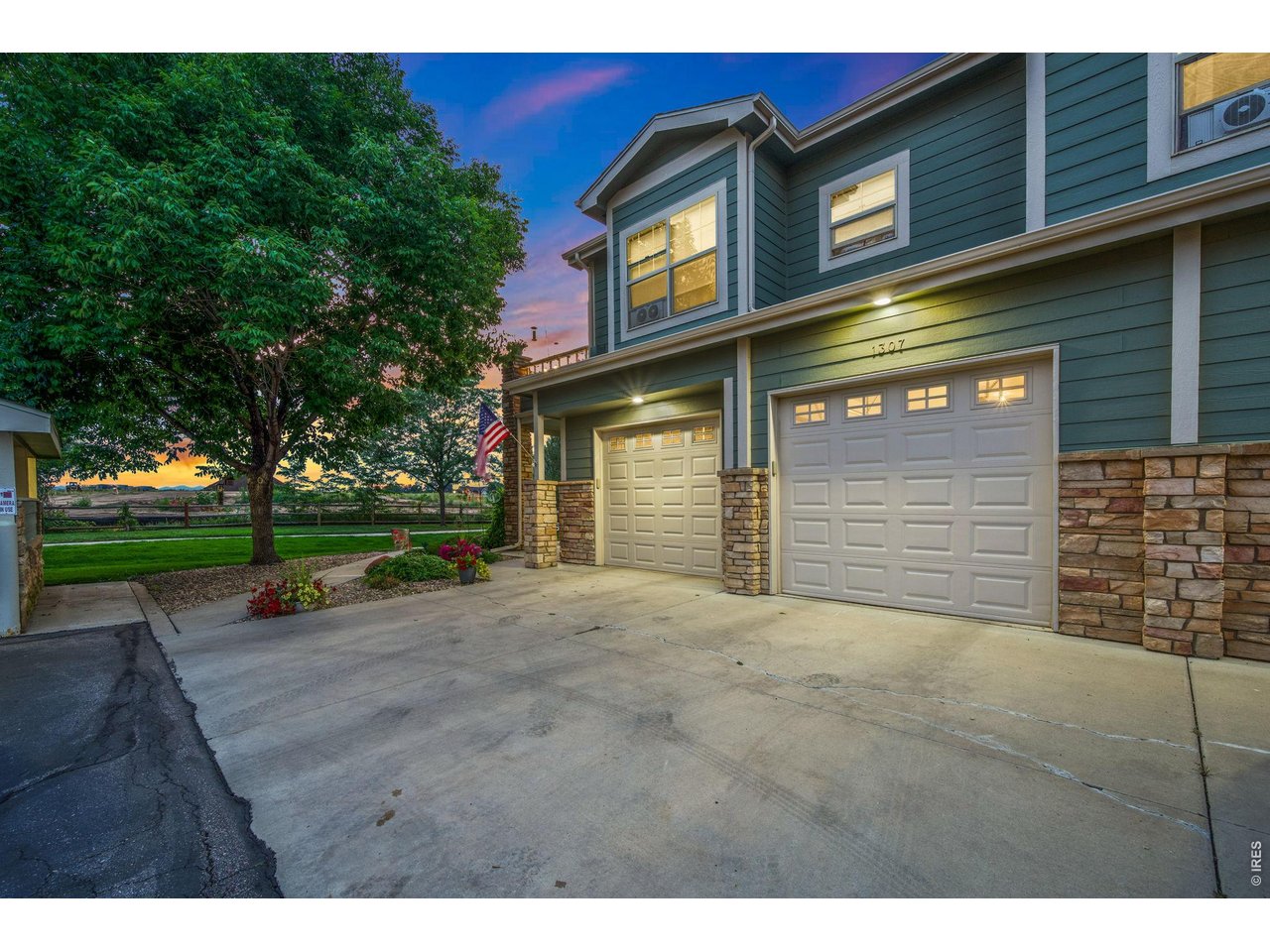 Convenient in-unit laundry area.