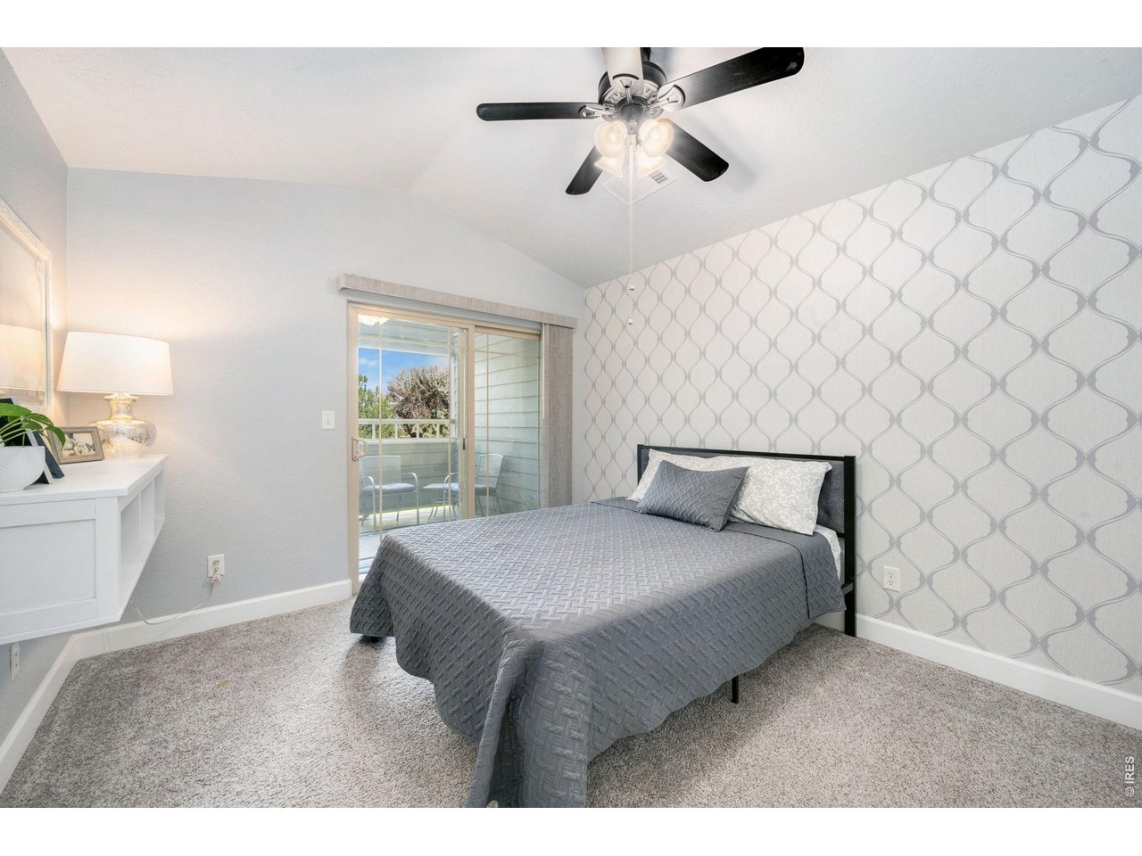 Direct access to the private west-facing balcony.