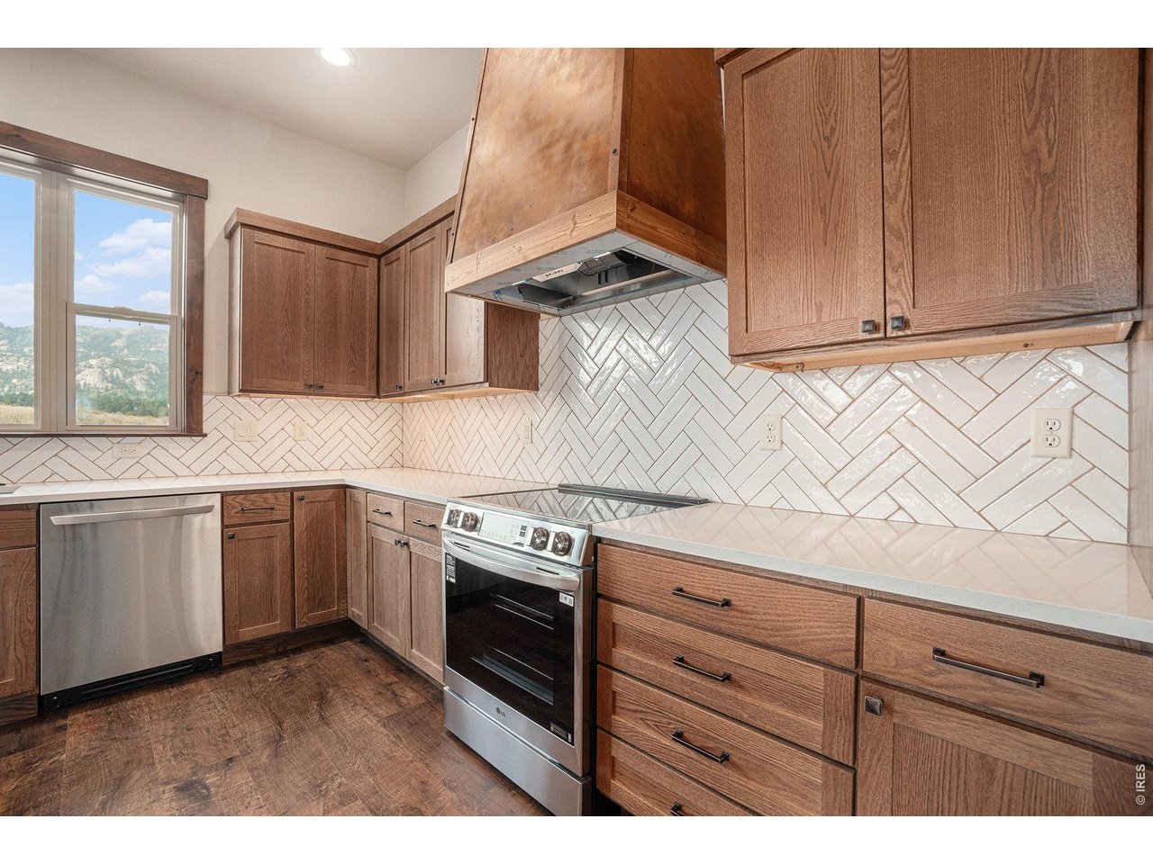 Custom hood in the kitchen