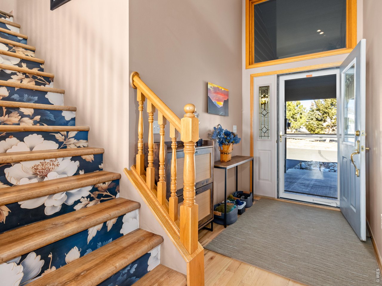 Welcoming entry hall.