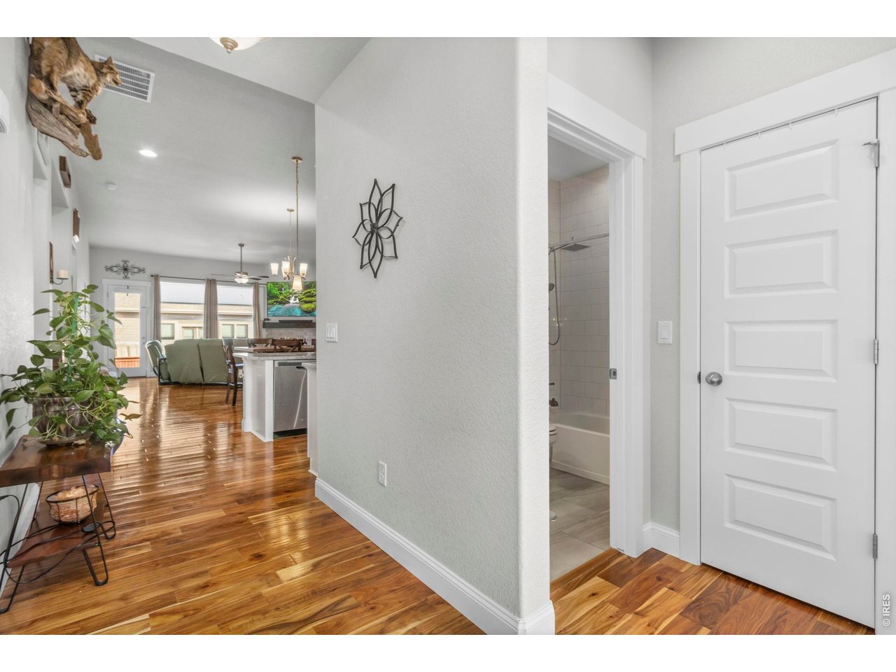 Acacia Wood Flooring throughout the main level