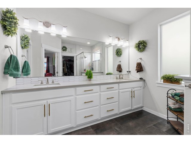 Property Photo 22 Stunning primary bathroom with opaque glass for just the right amount of natural light