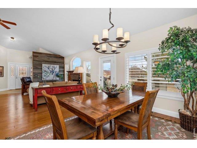 Property Photo 10 Vaulted ceilings, exquisite wood floors, and luxurious finishes create a warm and inviting ambiance.