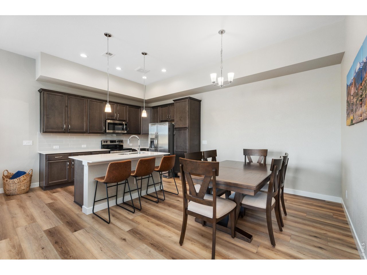 Brand new and top of the line luxury vinyl plank flooring throughout.