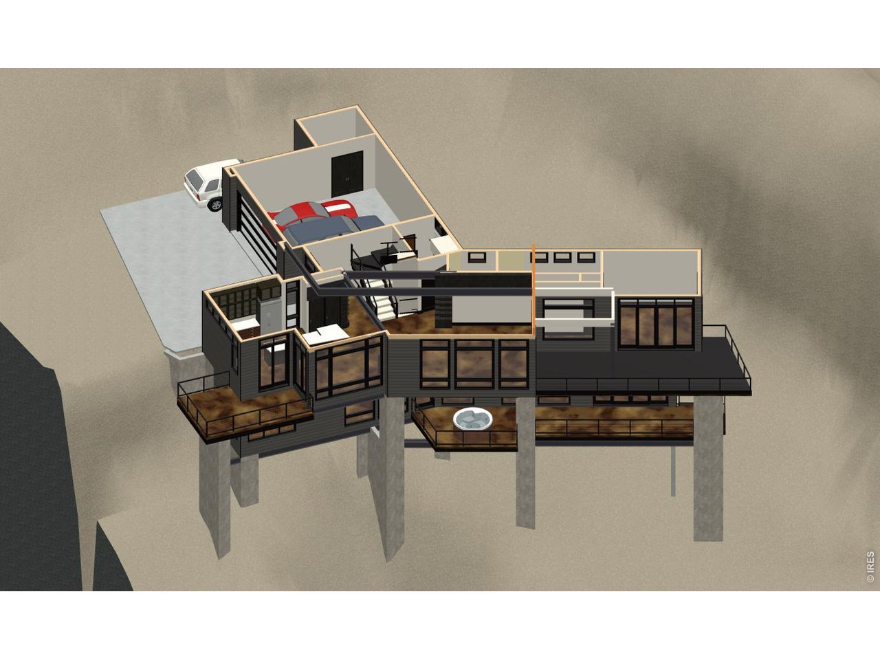 Main level 3D rendering