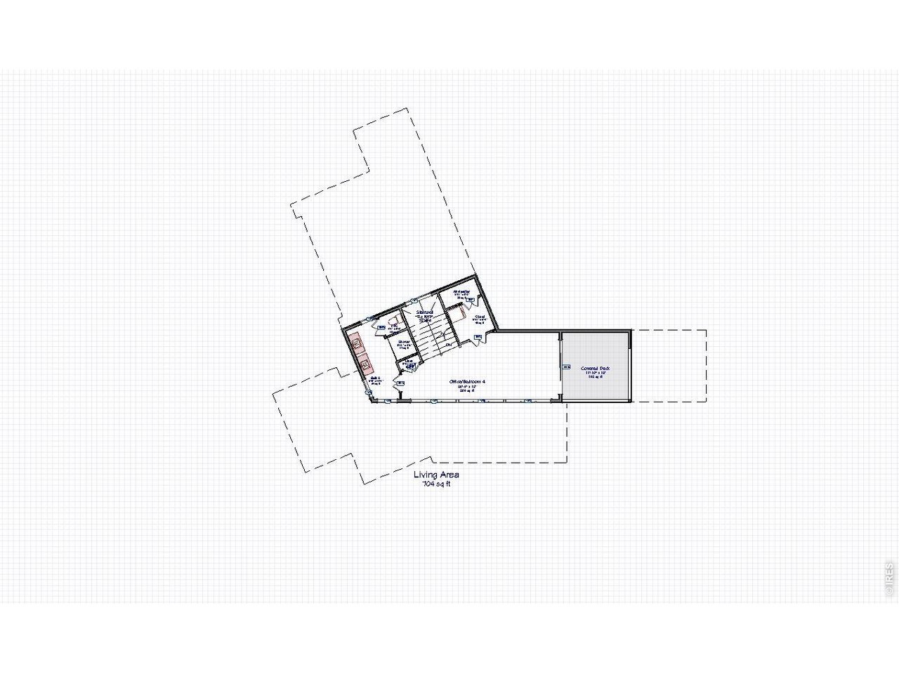 Upper level floorplan