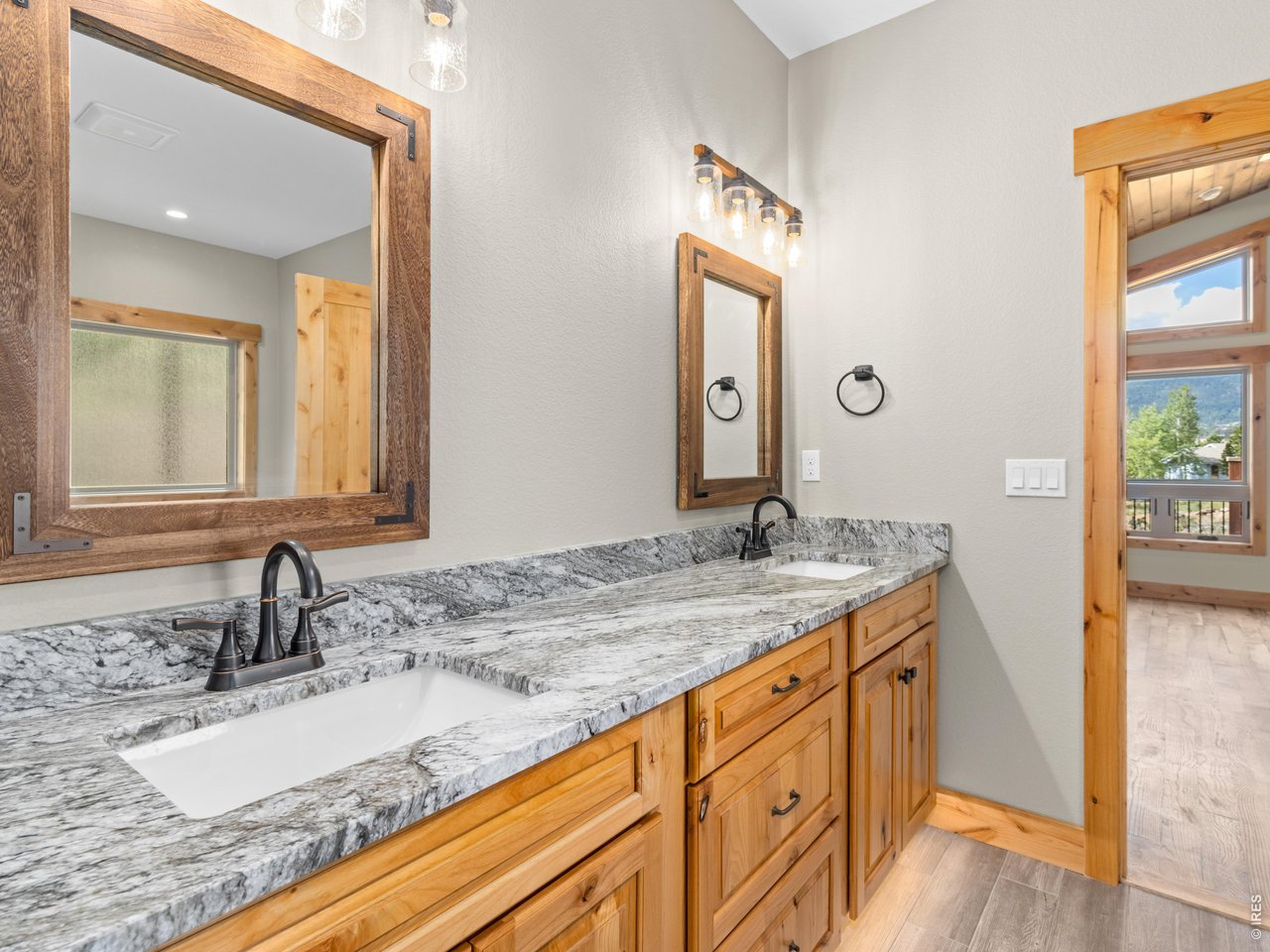 Lots of storage in primary bath