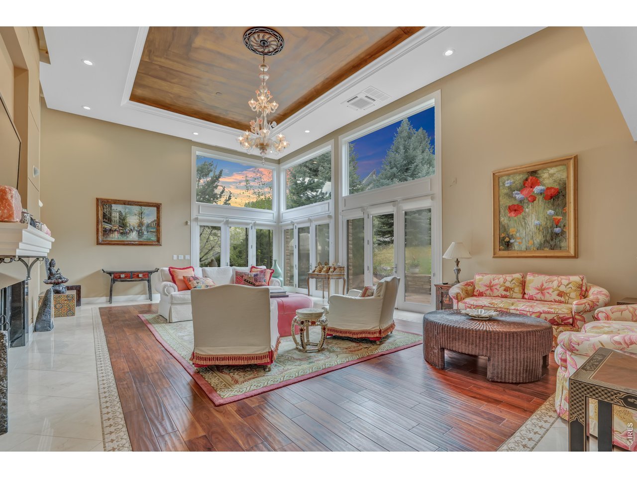 Soaring ceilings with oversized windows capturing sweeping views!