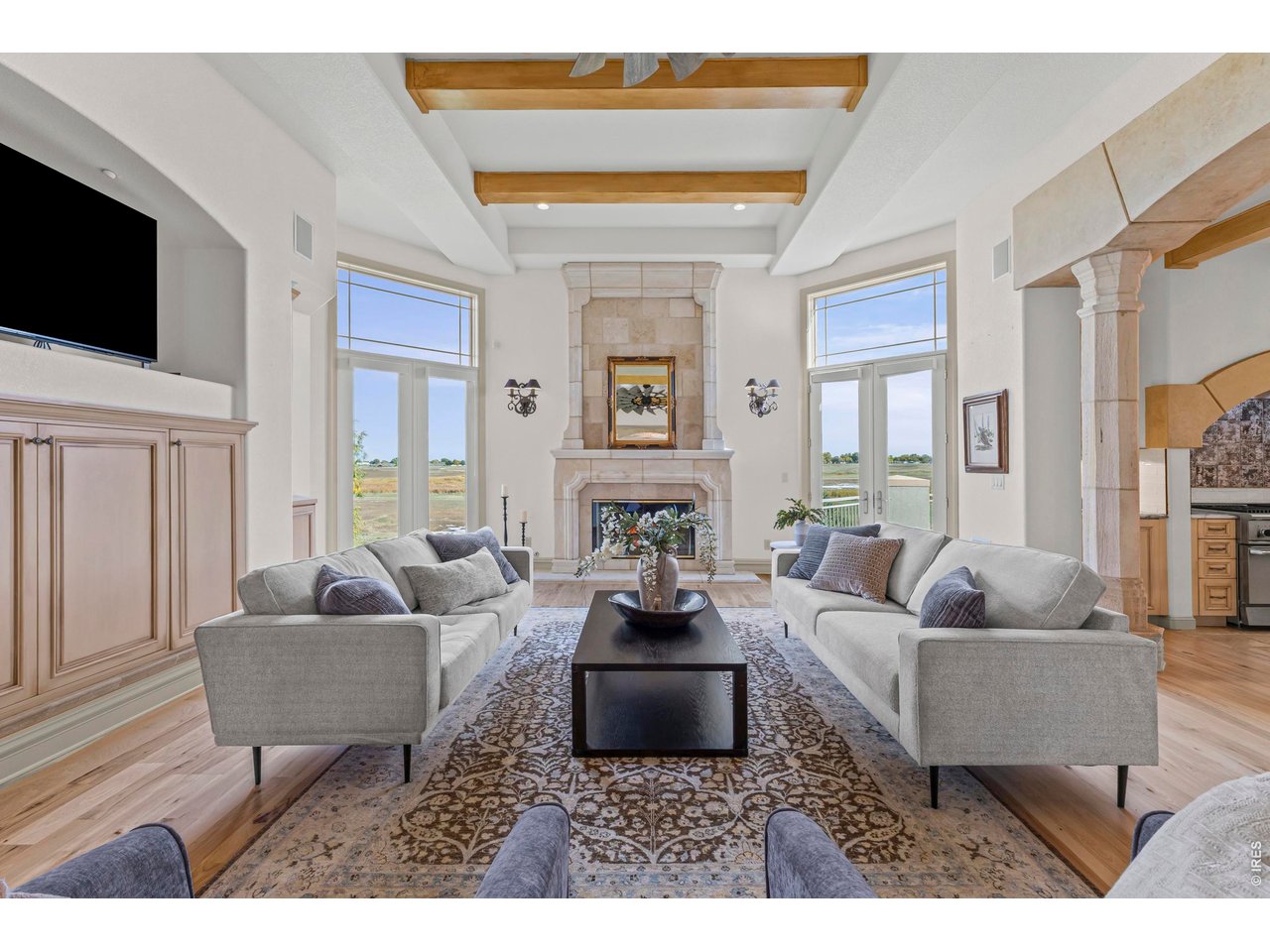 Living Room with Fireplace