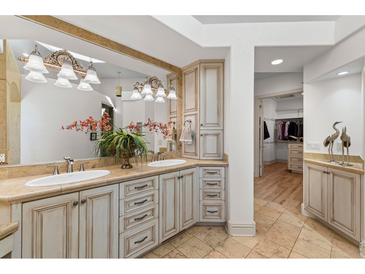 Primary Bathroom into Walk-In Closet