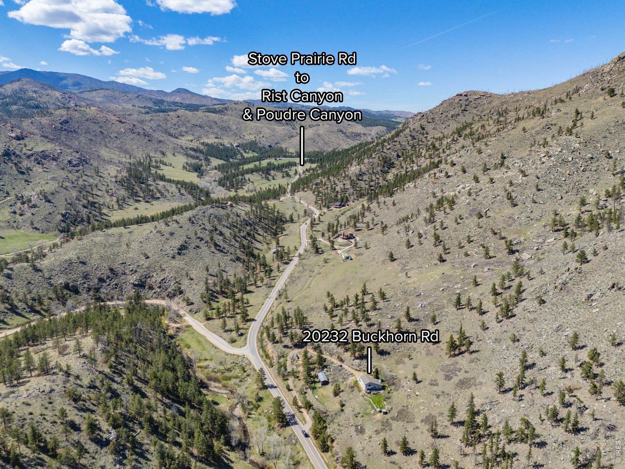 Easy access to Rist Canyon or the Poudre River Corridor.