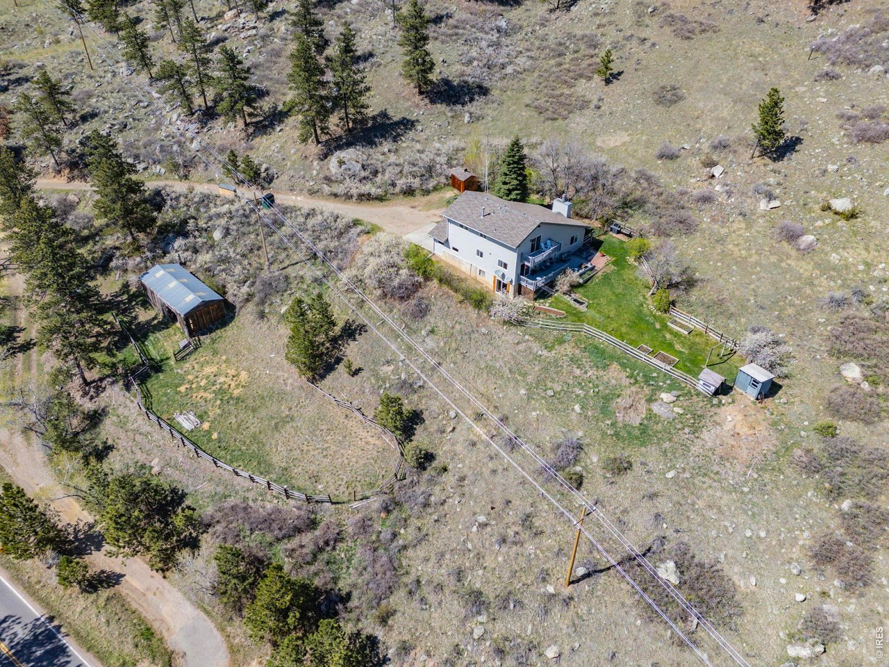 Property features a horse barn & corrals, perfect for horses or livestock