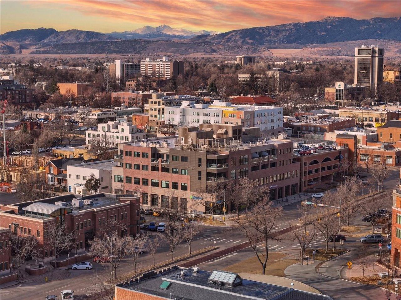 What a spot to watch the sun set over the Rockies!