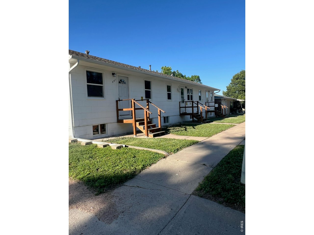 Side view from alley side